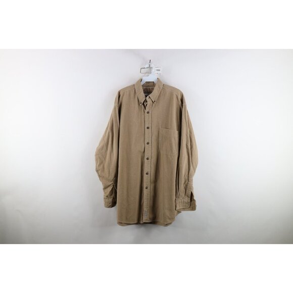 Abercrombie & Fitch Other - Vtg 90s Abercrombie & Fitch Mens L Distressed Chamois Cloth Button Down Shirt